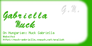 gabriella muck business card